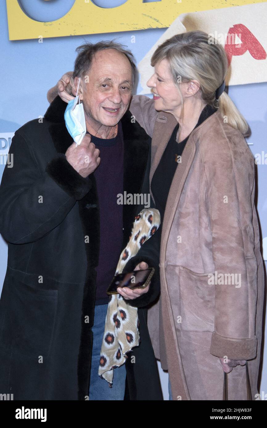 Chantal Ladesou et Michel Ansault assistent à la première Super Heros Malgre lui au Grand Rex Cinema à Paris, France, le 31 janvier 2022.Photo d'Aurore Marechal/ABACAPRESS.COM Banque D'Images