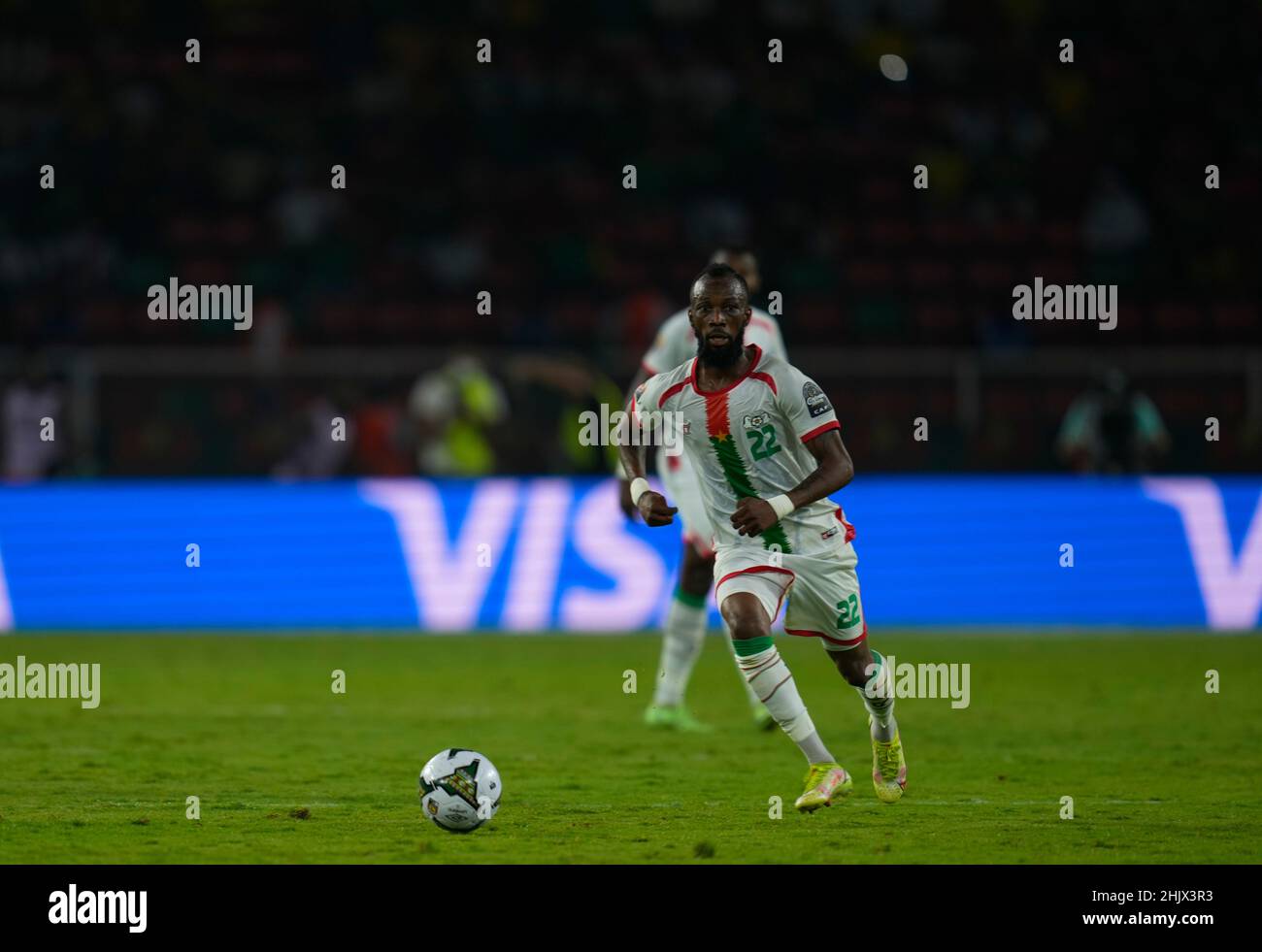 Yaoundé, Cameroun, 9 janvier 2022 : Blati Touré du Burkina Faso pendant le Cameroun v Burkina Faso - coupe des nations d'Afrique au stade Paul Biya.Prix Kim/CSM. Banque D'Images