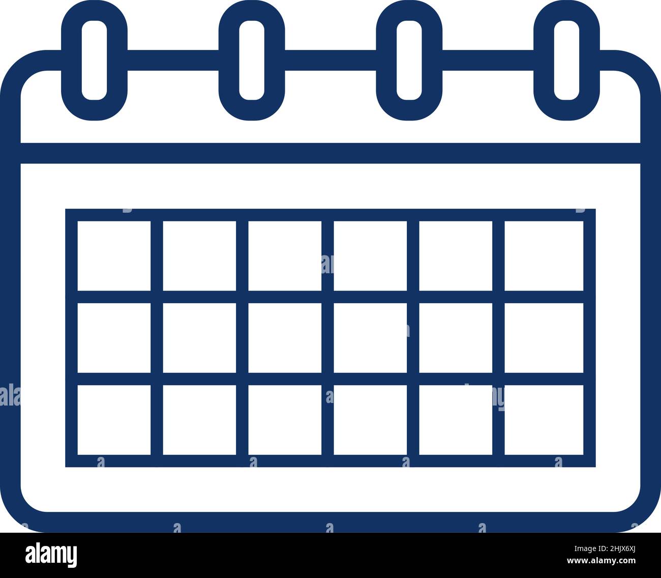 Icône d'horaire sur fond blanc, illustration vectorielle Illustration de Vecteur