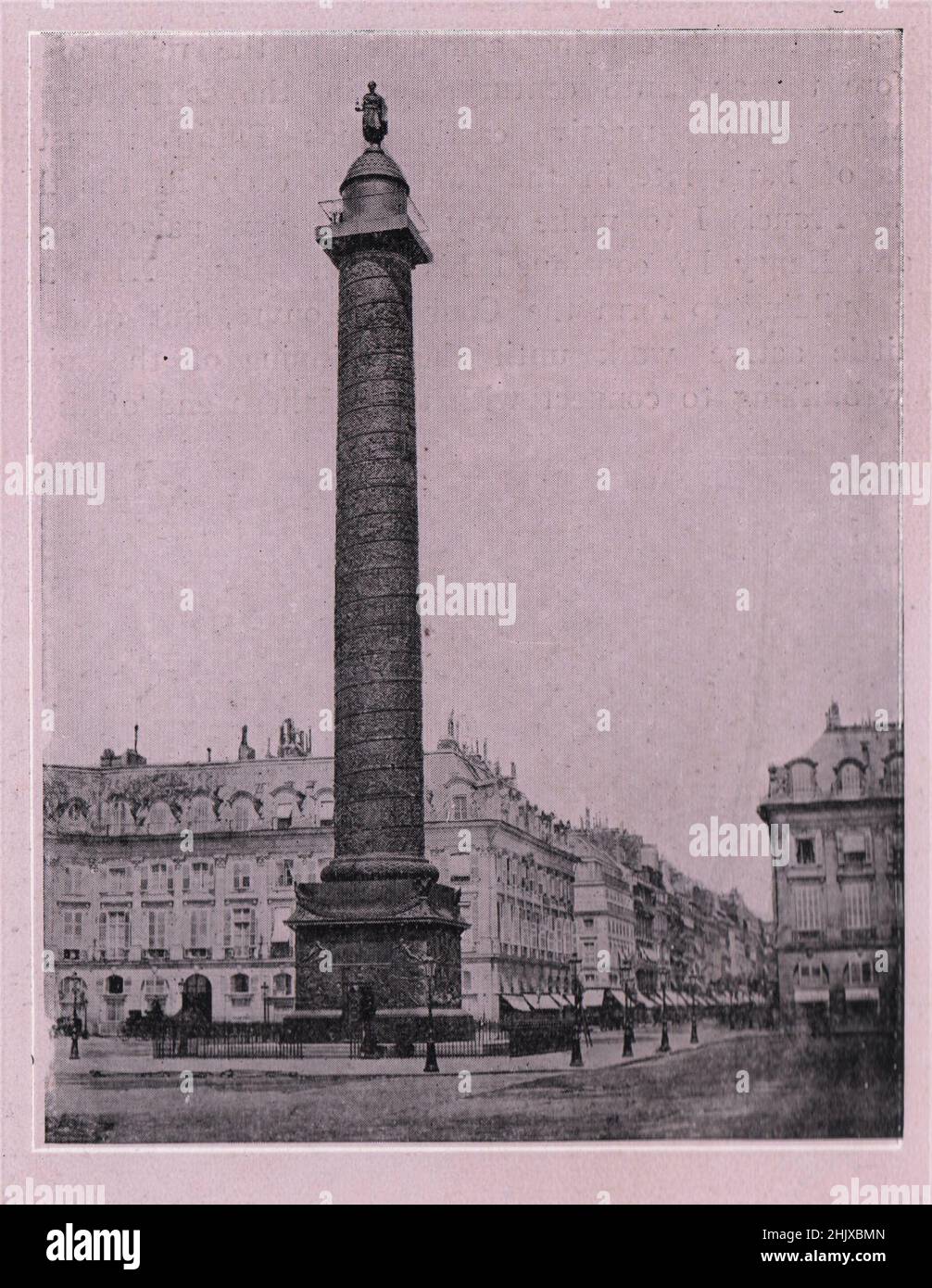 La colonne de Vendôme. Paris. France (1925) Banque D'Images