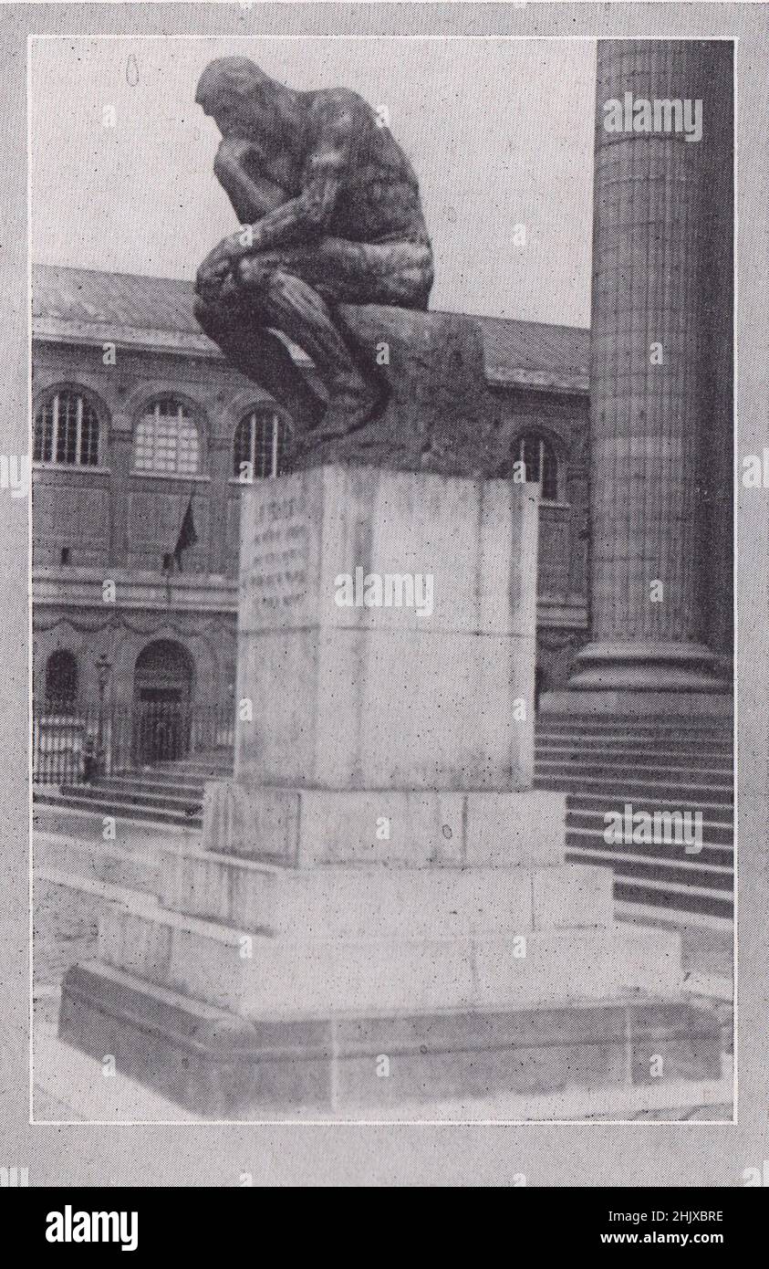 'Le Penseur'. Paris. France (1925) Banque D'Images