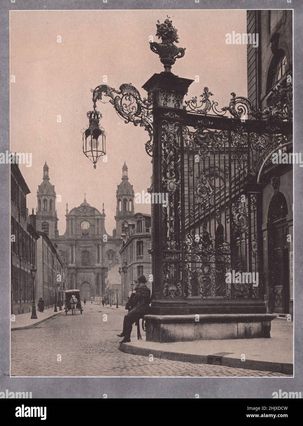 Vue sur Nancy. Meurthe-et-Moselle. France (1925) Banque D'Images