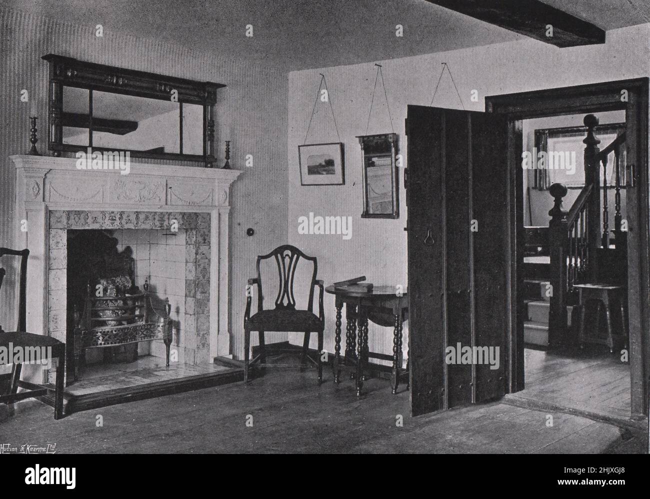 Le salon. Une maison à Tidebrook, Sussex - modifiée et élargie par M. G. H. Kitchin (1922) Banque D'Images