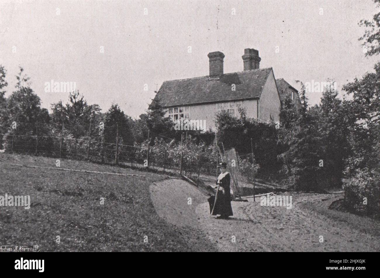 Le côté est en 1907. Une maison à Tidebrook, Sussex - modifiée et élargie par M. G. H. Kitchin (1922) Banque D'Images