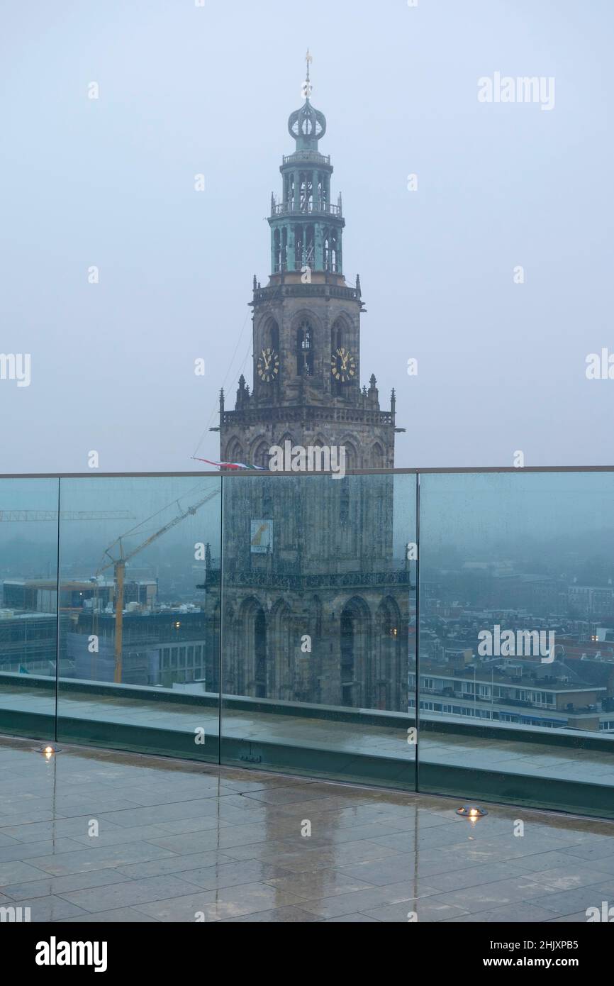 Le bâtiment du Forum.Groningen, pays-Bas. Banque D'Images
