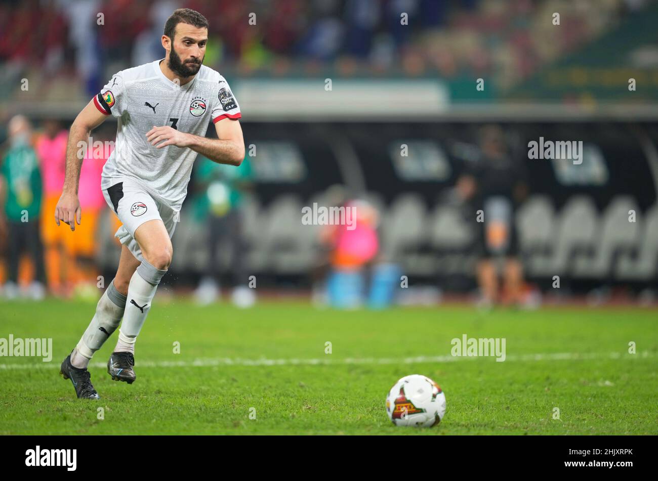 Douala, Cameroun, 26 janvier 2022: Omar Kamal d'Egypte pendant l'Egypte contre Côte d'Ivoire - coupe d'Afrique des Nations au stade de Japoma.Prix Kim/CSM. Banque D'Images