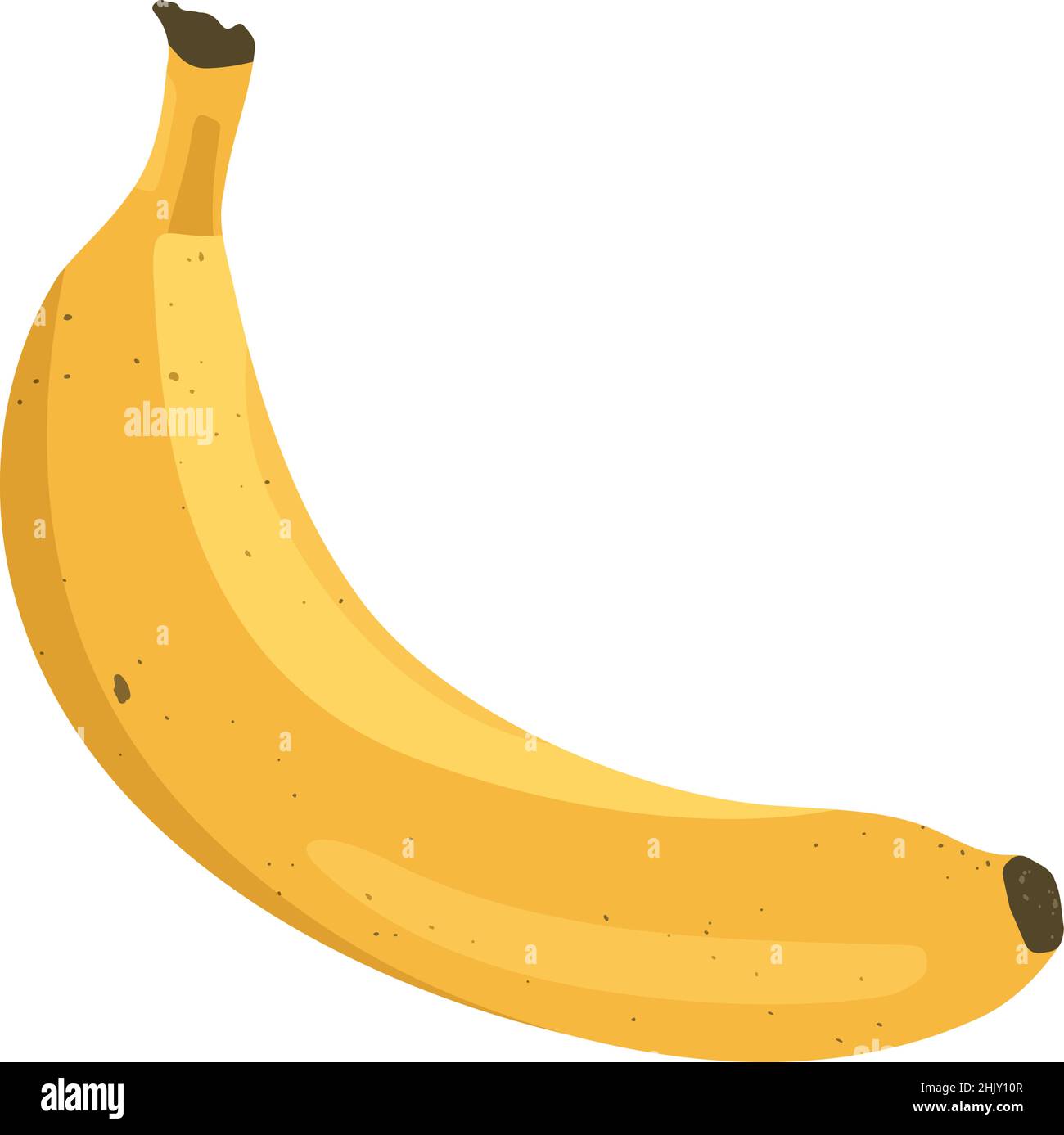 Icône banane jaune doux.Délicieux fruits exotiques sains.Illustration d'aliments plats Vector Illustration de Vecteur