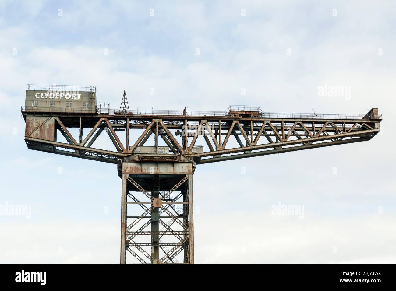 The Finnieston Titan Crane, Glasgow, Écosse, Royaume-Uni Banque D'Images