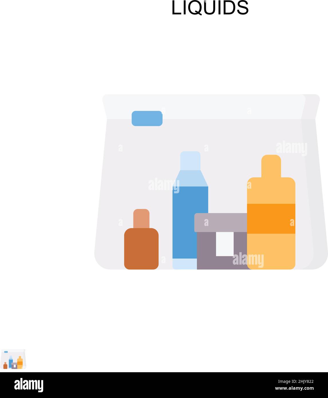 Icône de vecteur simple de liquides.Modèle de conception de symbole d'illustration pour élément d'interface utilisateur Web mobile. Illustration de Vecteur