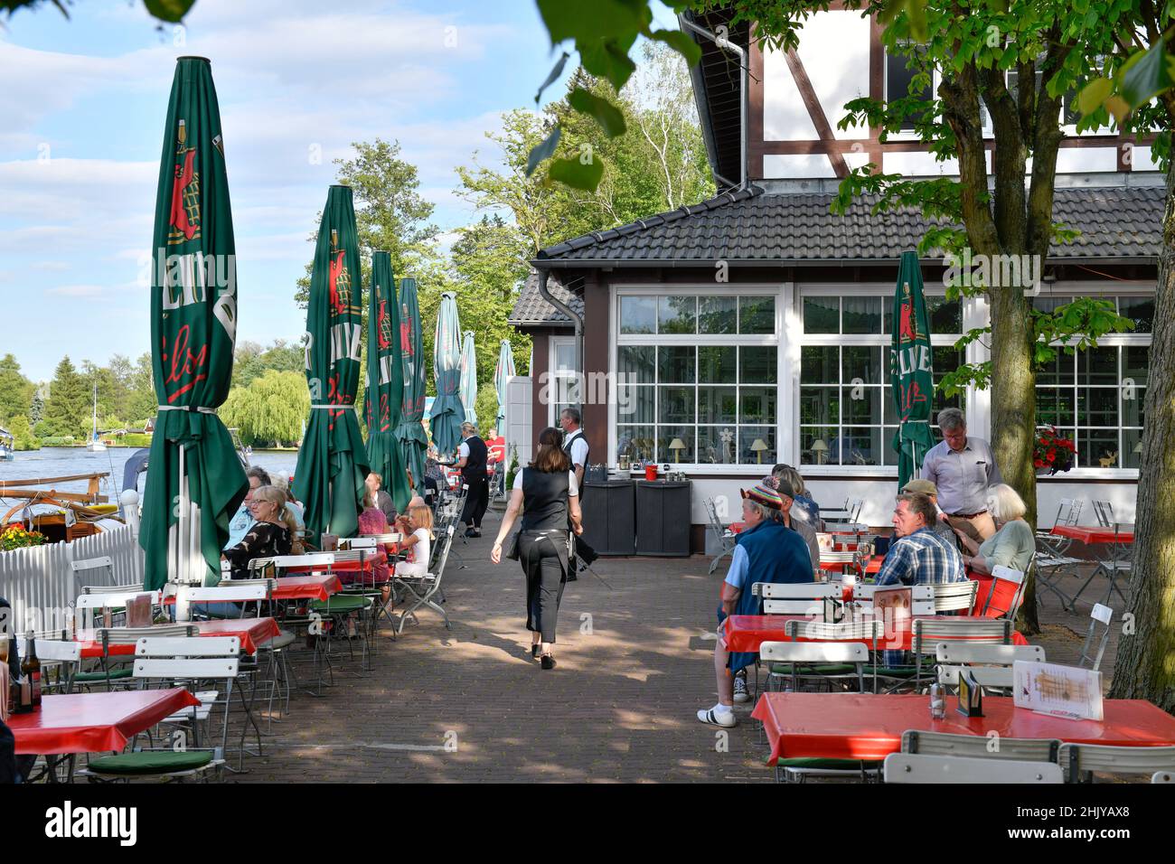 Restaurant, Neu-Helgoland Rahnsdorf, Treptow-Köpenick, Berlin, Deutschland Banque D'Images