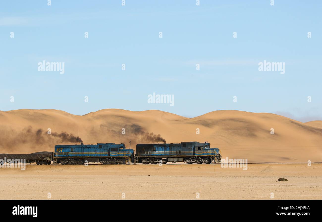 TransNamibia 457 train, Namibie Banque D'Images