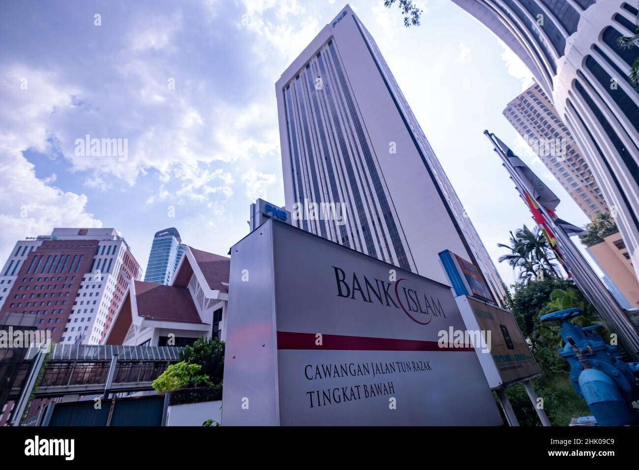 Kuala Lumpur, Malaisie - janvier 2022 : bâtiments financiers de Kuala Lumpur. Banque de l'Islam Banque D'Images