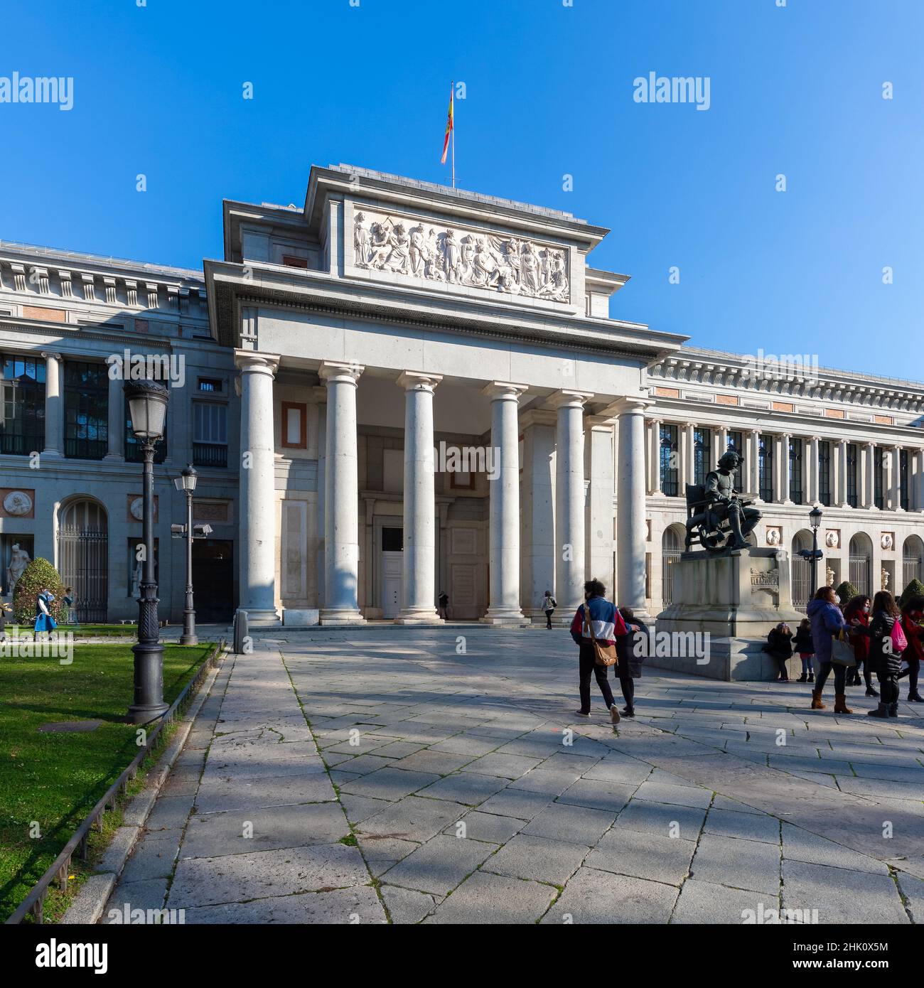 Le musée du Prado est le musée national espagnol d'art, il abrite l'une des plus belles collections d'art européen du monde, fondée comme musée de peintures Banque D'Images