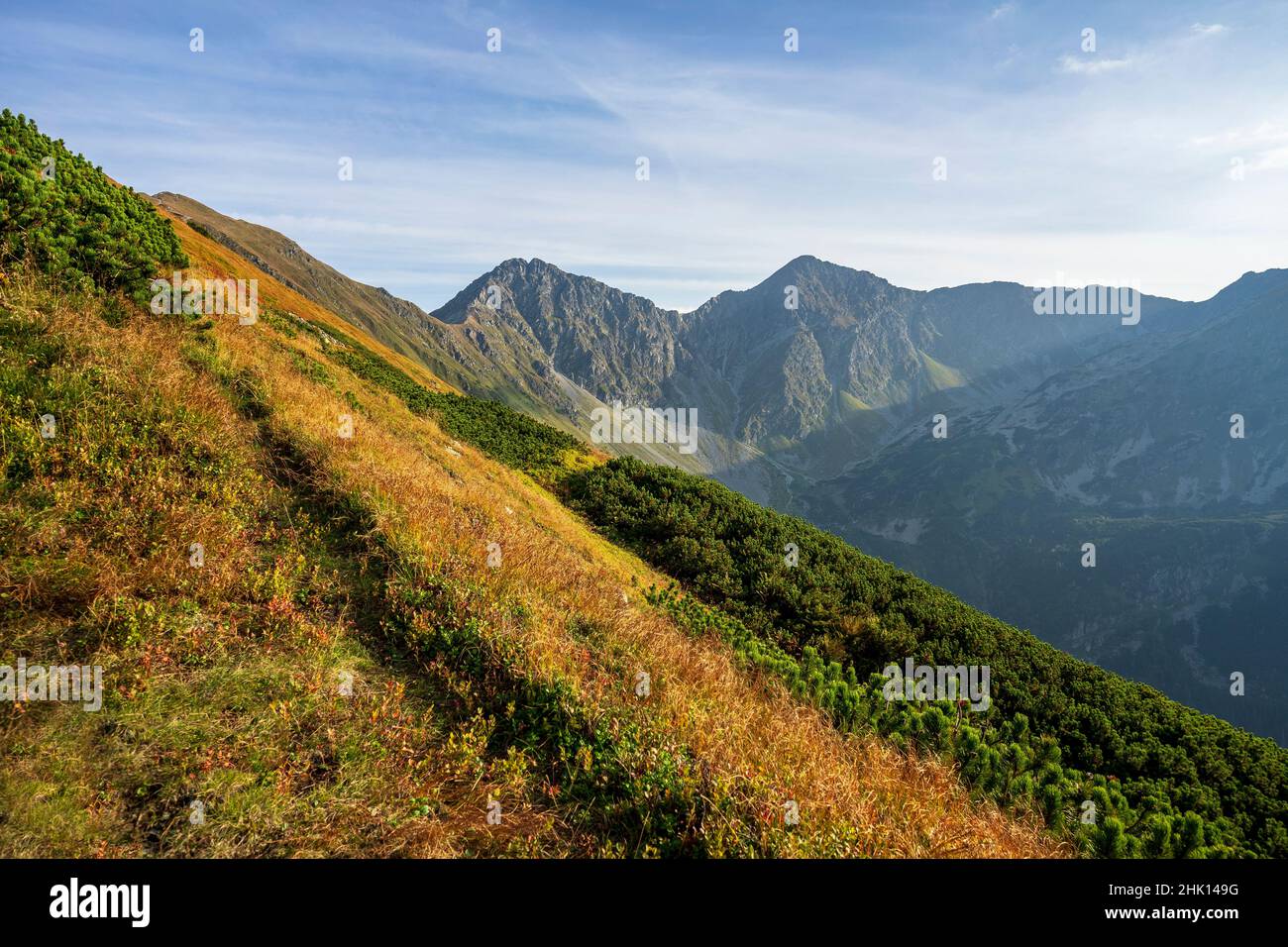 Tatras occidentaux slovaques. Vue des sommets de Rohace. Banque D'Images