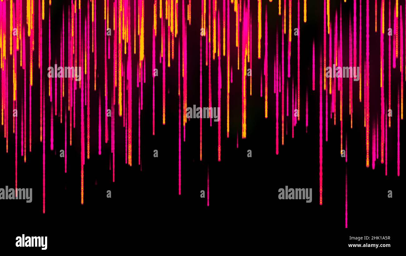 Animation abstraite de projections multicolores d'encre liquide luminescente  qui coule lentement sur fond noir.Motif abstrait coloré Photo Stock - Alamy