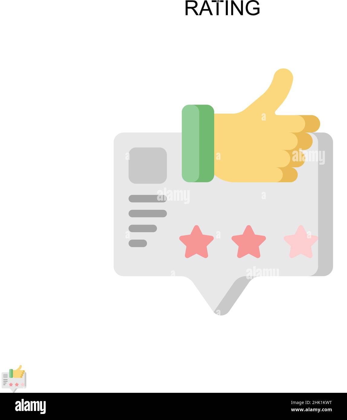 Icône de vecteur simple d'évaluation.Modèle de conception de symbole d'illustration pour élément d'interface utilisateur Web mobile. Illustration de Vecteur Icône de vecteur simple d'évaluation.Modèle de conception de symbole d'illustration pour élément d'interface utilisateur Web mobile. Illustration de Vecteur