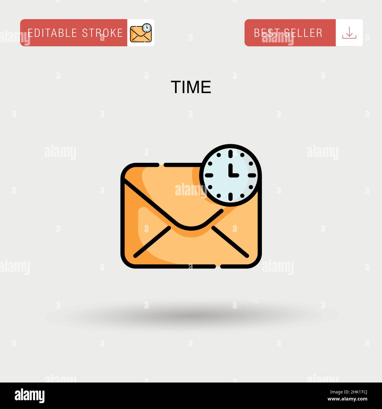 Icône vecteur simple temps. Illustration de Vecteur