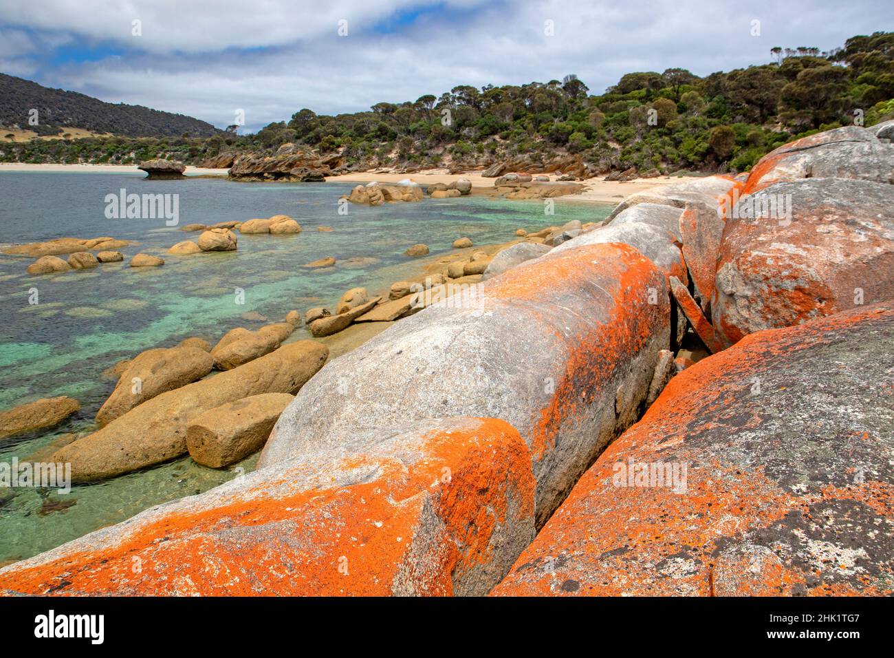 Port Davies, île Flinders Banque D'Images