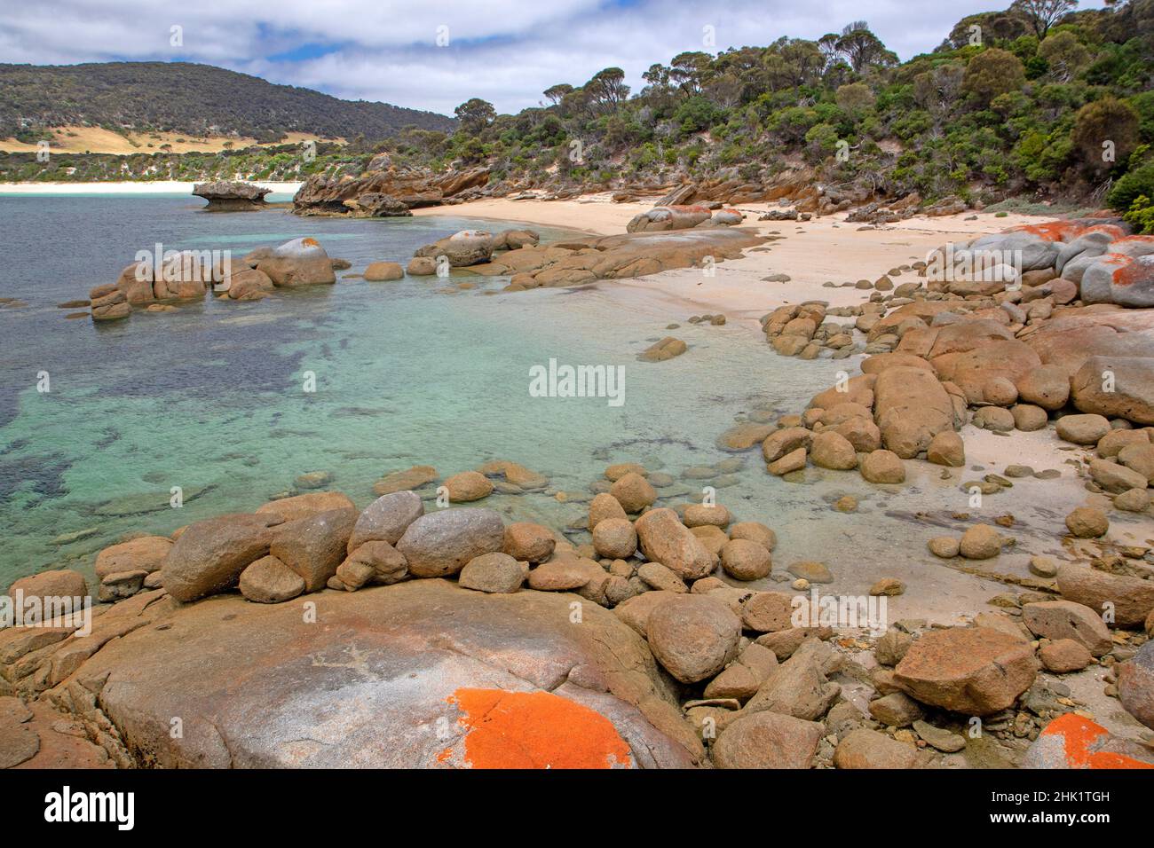 Port Davies, île Flinders Banque D'Images