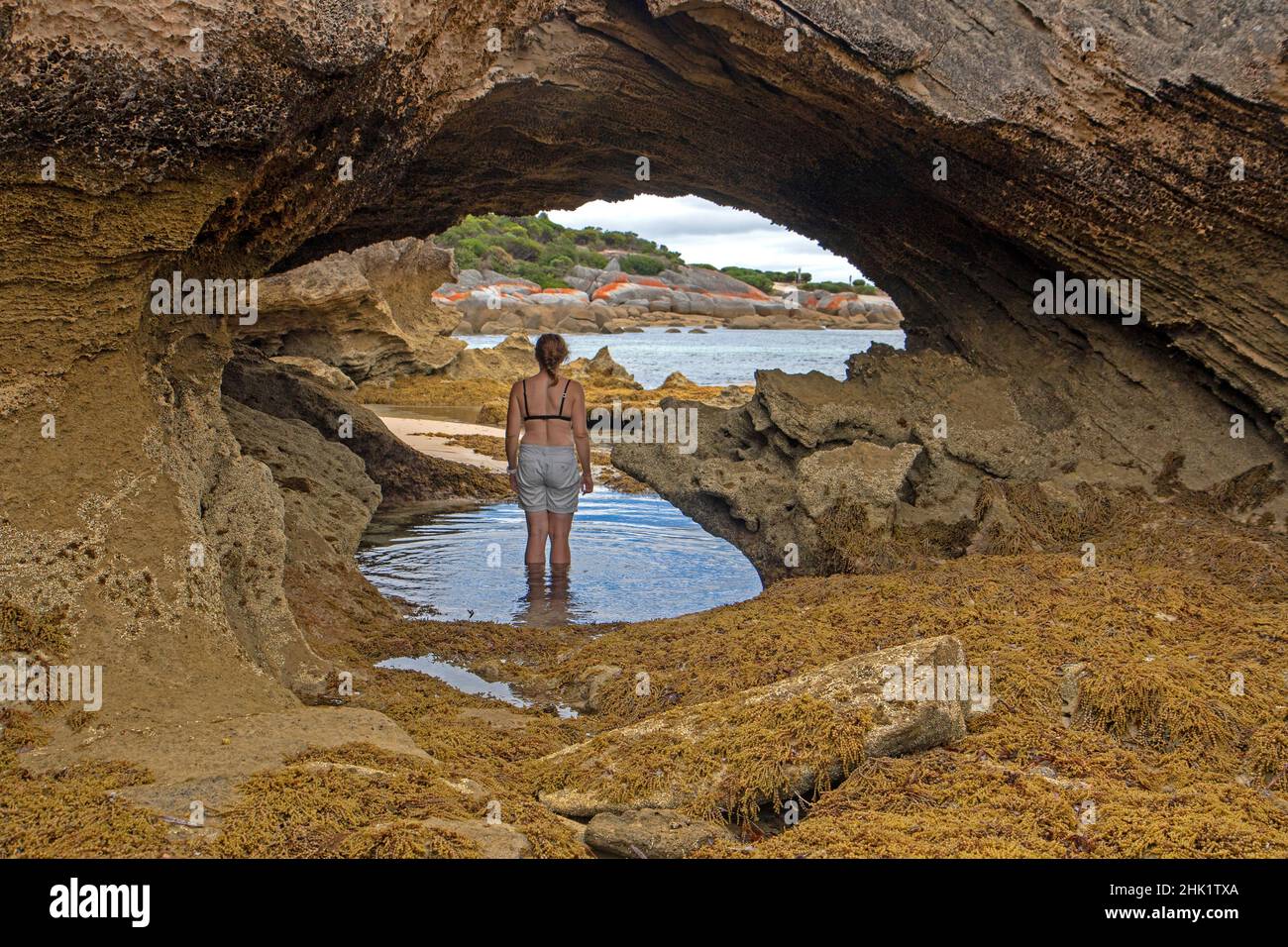 Arche de mer à Port Davies, île Flinders Banque D'Images