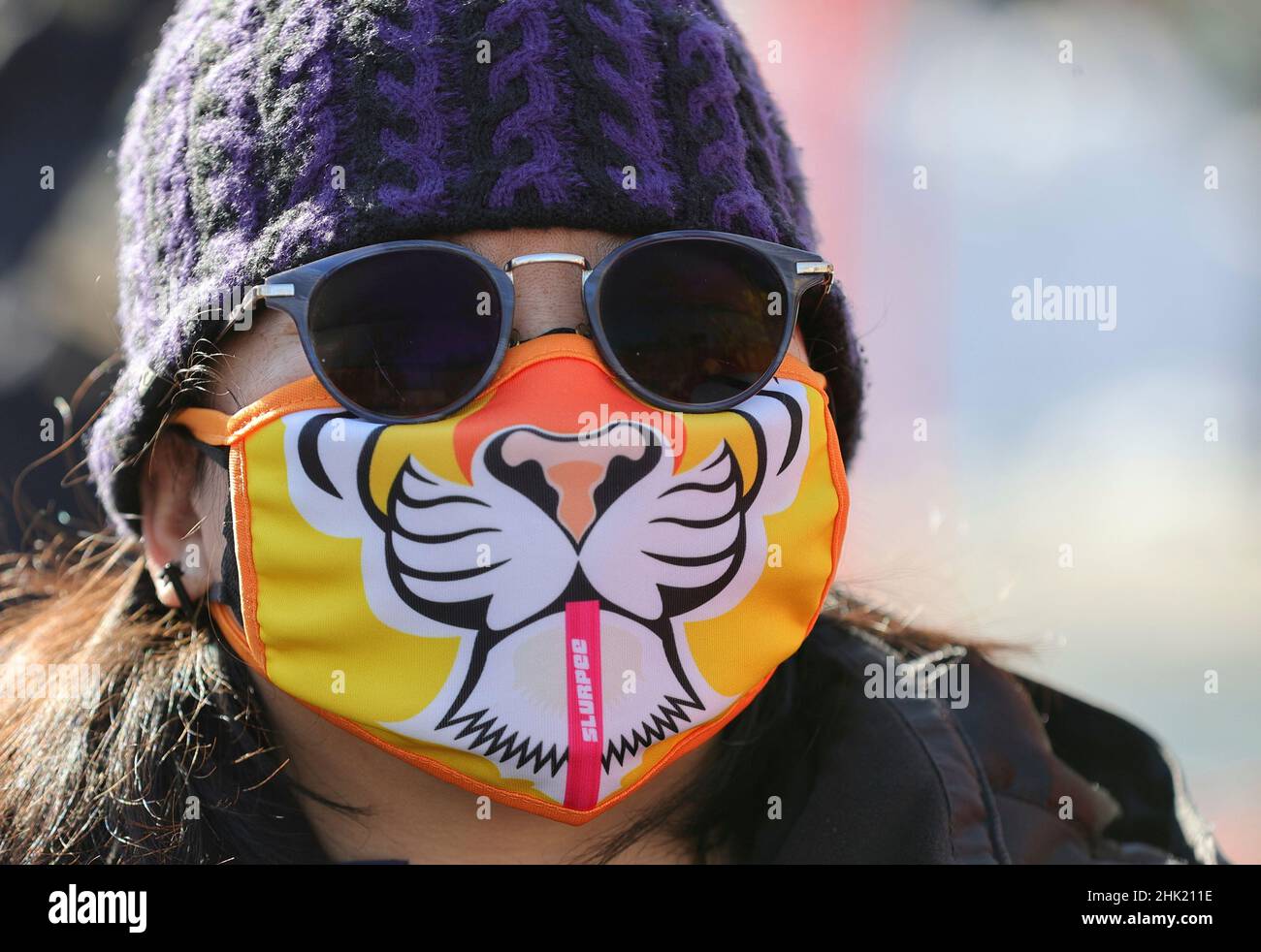 Sara D. Roosevelt Park, New York, États-Unis, le 01 février 2022 - les invités et le maire de New York Eric Adams prononcera des remarques à la cérémonie de Firecracker Lunaire New Years de Better Chinatown USA et au festival culturel Today à New York.Photo: Crédit PHOTO Giada Papini/EuropaNewswire OBLIGATOIRE. Banque D'Images