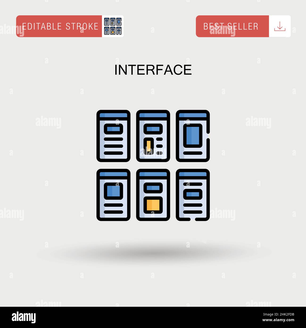 Interface icône de vecteur simple. Illustration de Vecteur