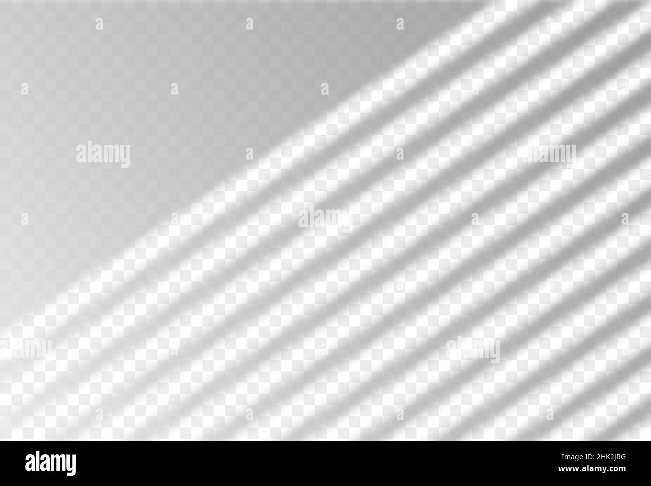 Superposer l'ombre des stores sur le sol et le mur.Effet de soleil réfléchissant transparent et éclairage naturel sur l'arrière-plan.Vecteur de gradient réaliste Illustration de Vecteur