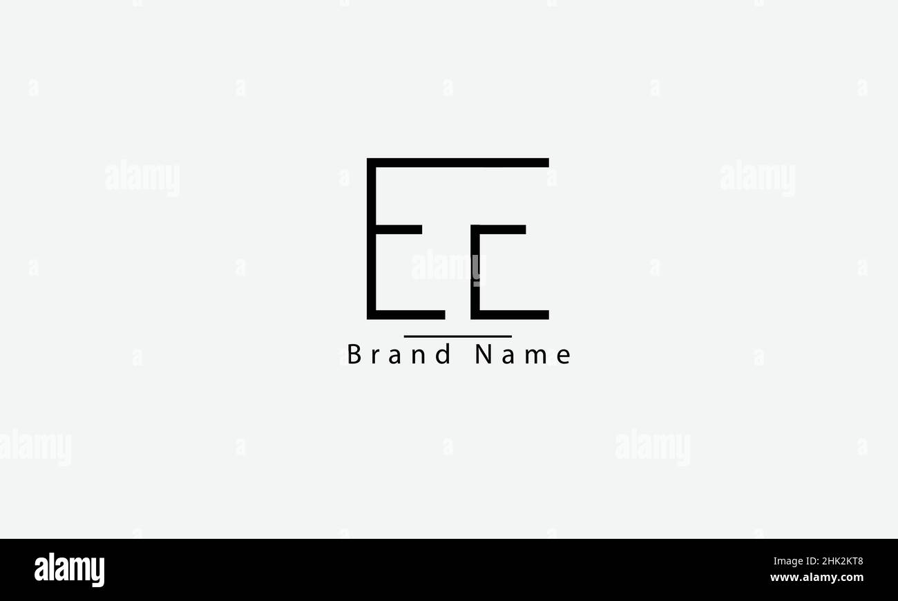 EE E modèle de monogramme de logo vectoriel abstrait Illustration de Vecteur