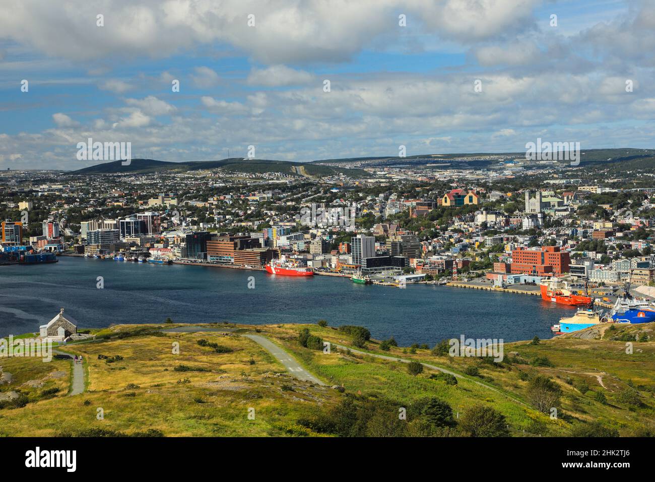 Canada, Terre-Neuve, ville de St. John's vue de signal Hill Banque D'Images