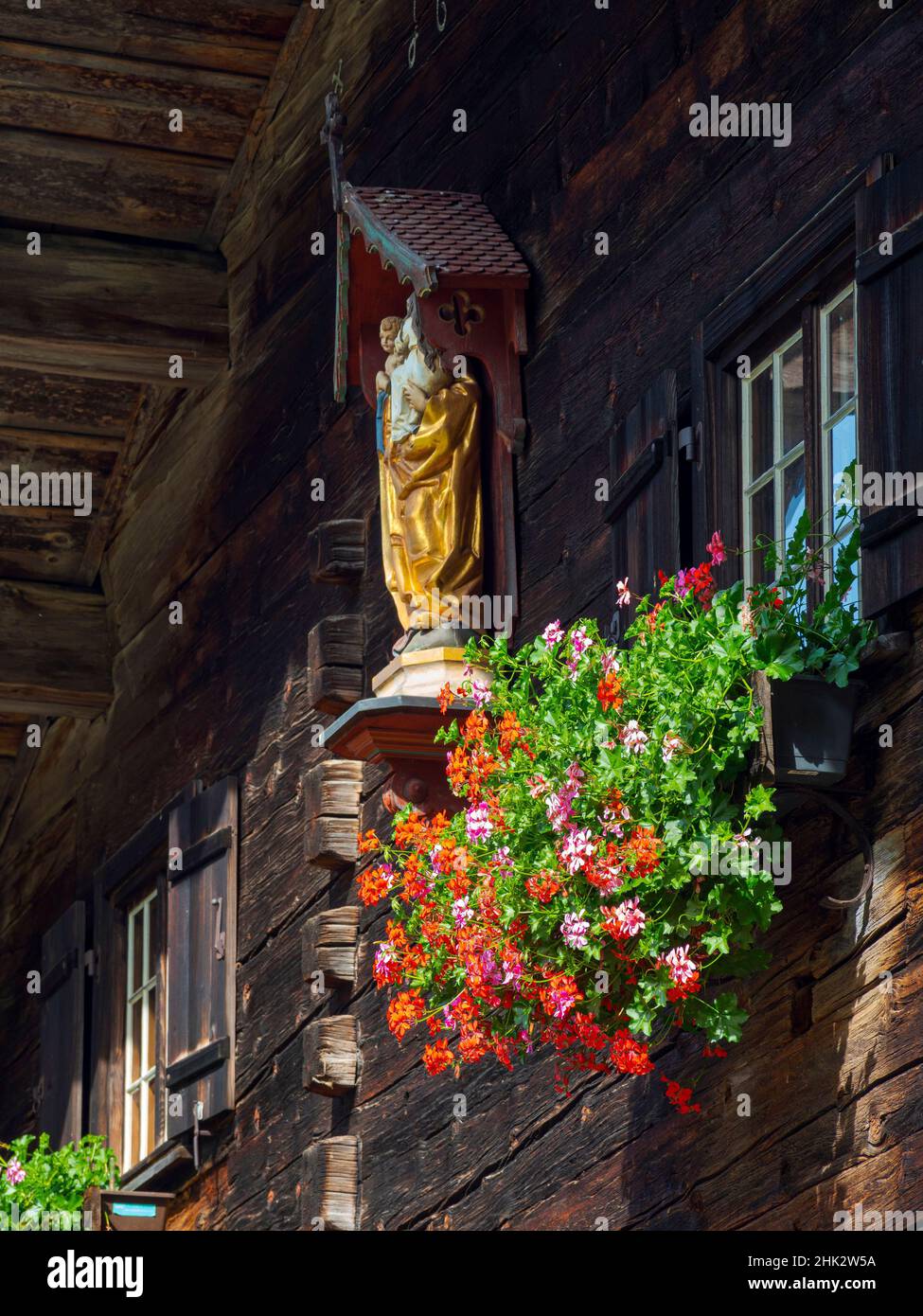 La colonie alpine historique de Gerstruben dans l'Allgau près d'Oberstdorf. Allemagne, Bavière Banque D'Images