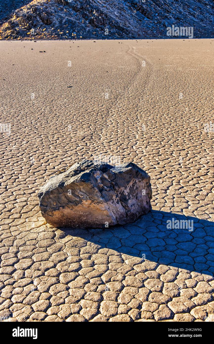 Race Track Rocks, Vallée de la mort, Californie. Banque D'Images