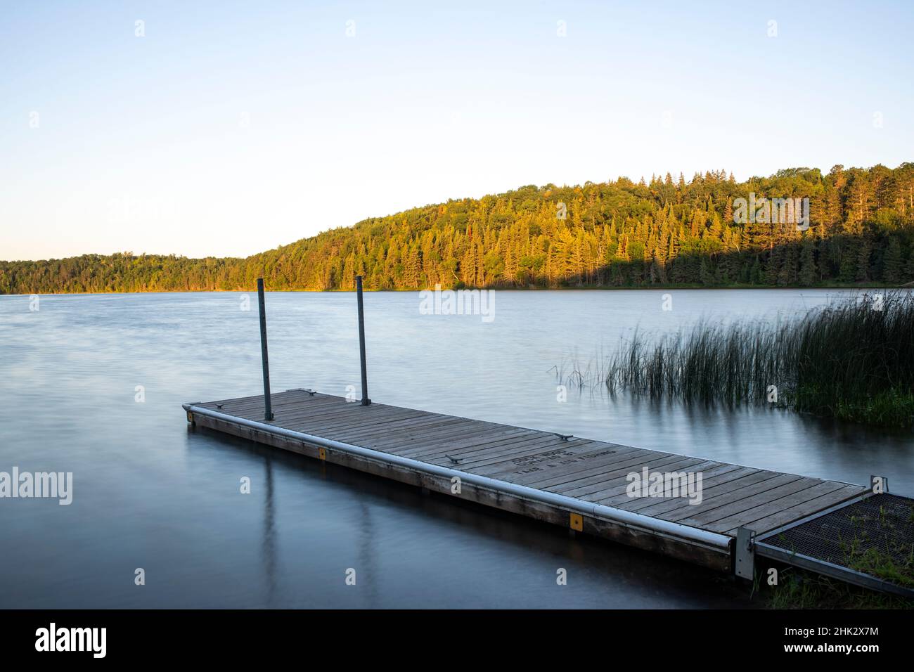 Etats-Unis, Minnesota, la salle Lake State Recreation Area, lancement de bateaux Banque D'Images