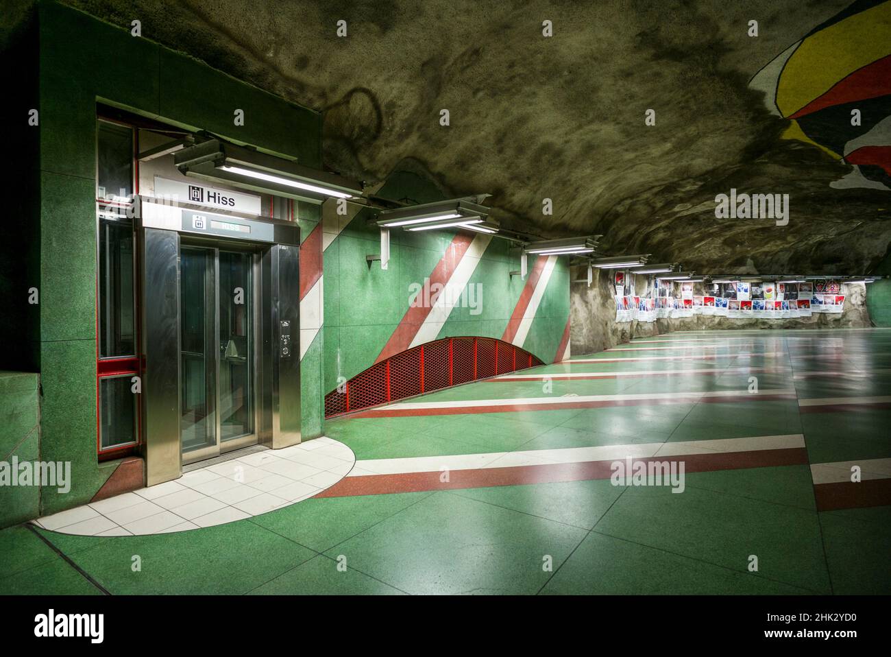 Suède, Stockholm, métro de Stockholm, Station Kungstradgarden (usage éditorial uniquement) Banque D'Images