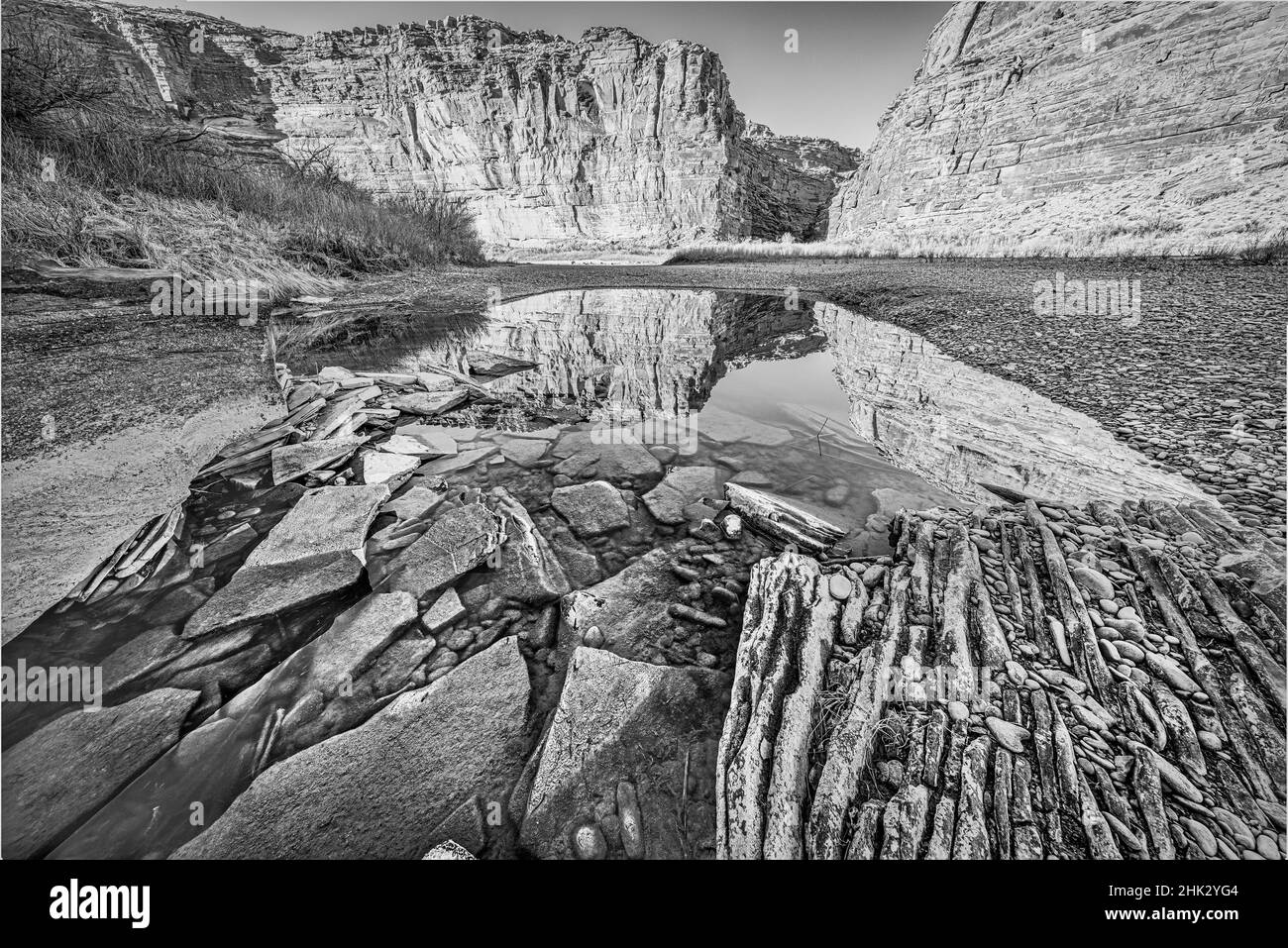 Piscine, fleuve Colorado, Moab, Utah Banque D'Images
