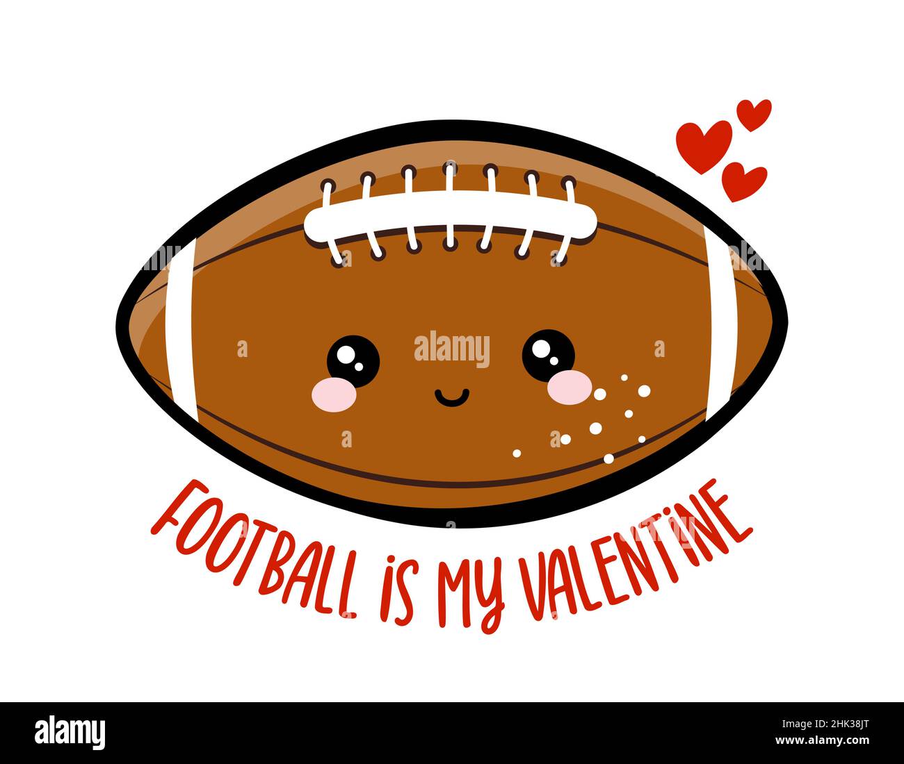 Le football est ma Saint-Valentin - jolie citation lettering pour la saison de football.T-shirt Super Bowl nfl Wisdom pour les foies.Affiche de motivation.Vecteur moderne amusant sa Illustration de Vecteur