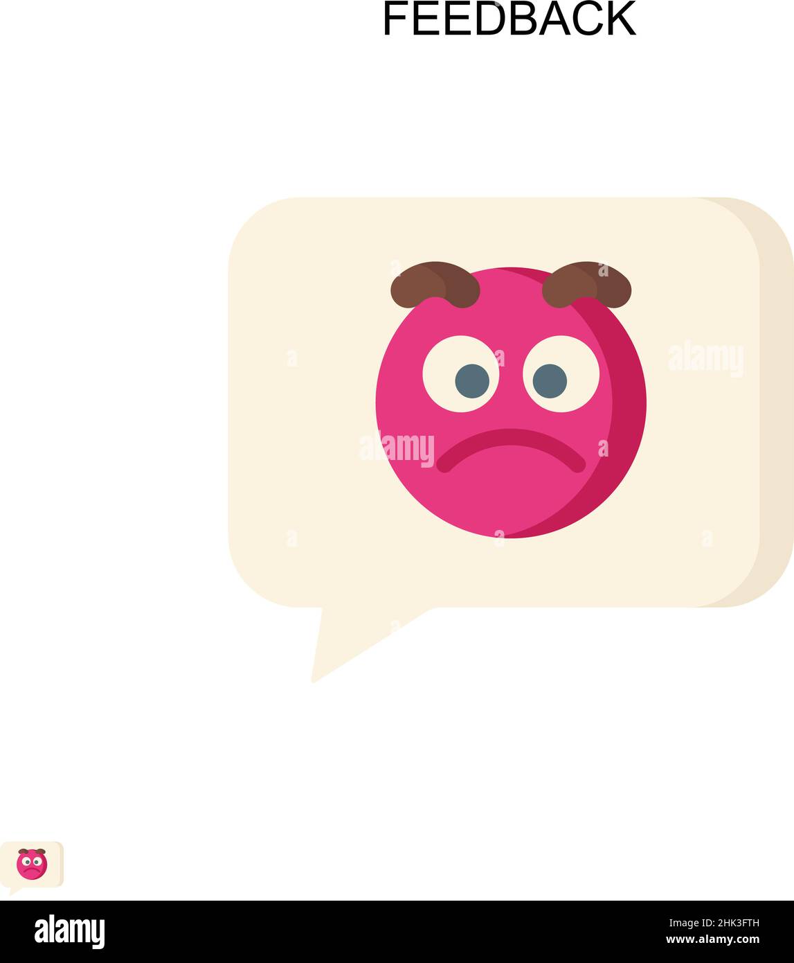 Icône de vecteur simple de rétroaction.Modèle de conception de symbole d'illustration pour élément d'interface utilisateur Web mobile. Illustration de Vecteur Icône de vecteur simple de rétroaction.Modèle de conception de symbole d'illustration pour élément d'interface utilisateur Web mobile. Illustration de Vecteur