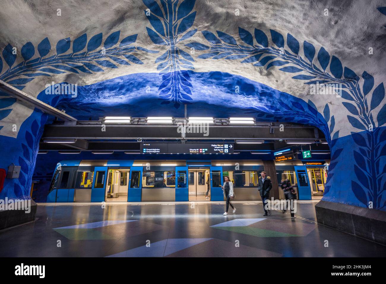 Métro Suède, Stockholm, Stockholm, T-Centralen Banque D'Images