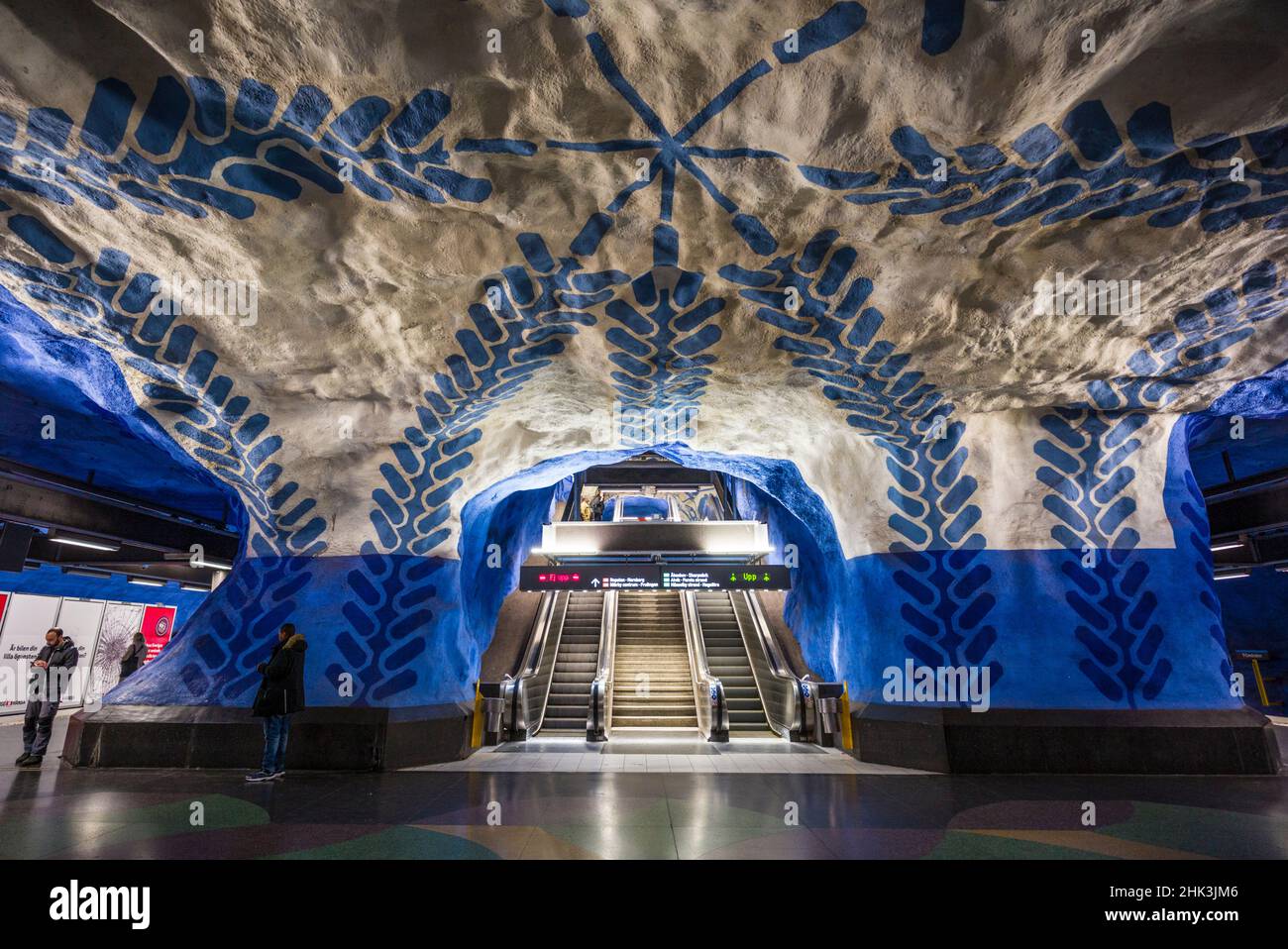 Métro Suède, Stockholm, Stockholm, T-Centralen Banque D'Images