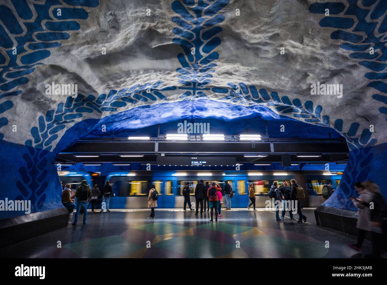 Métro Suède, Stockholm, Stockholm, T-Centralen Banque D'Images