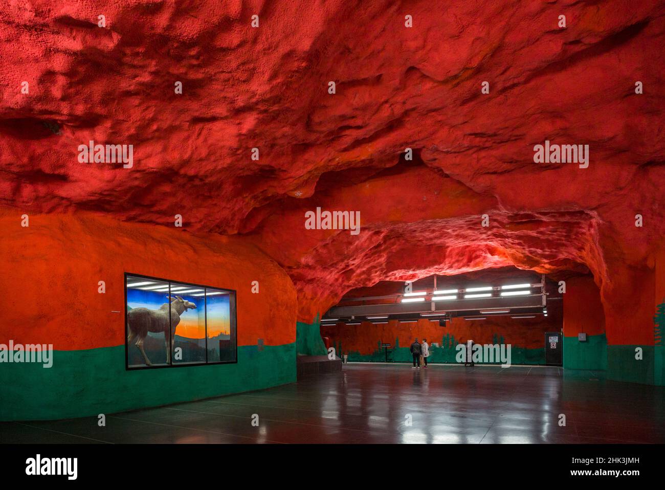 Métro Suède, Stockholm, Stockholm, Station Solna Centrum Banque D'Images