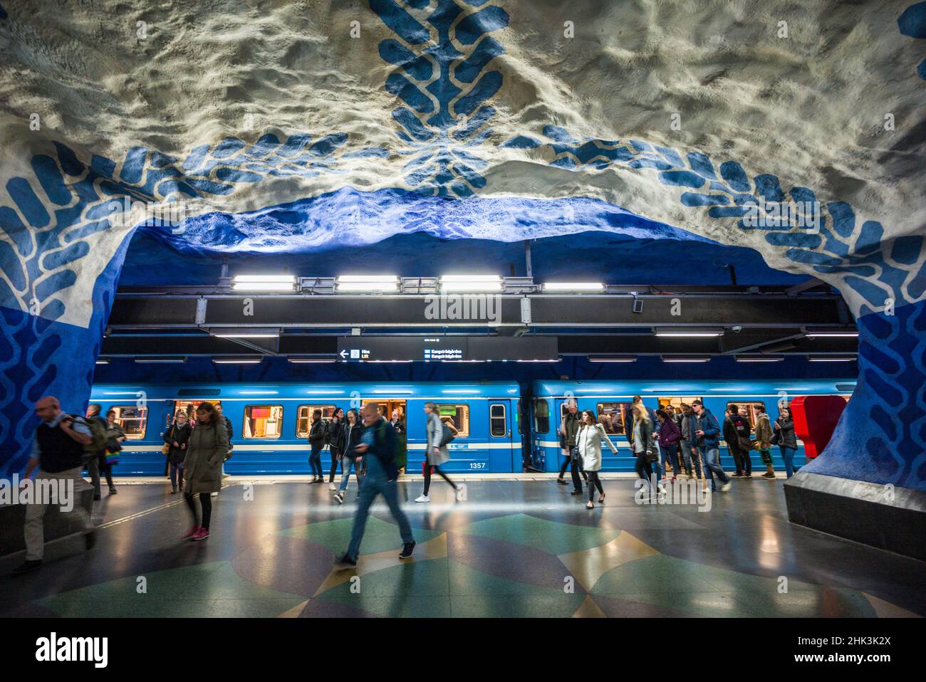 Métro Suède, Stockholm, Stockholm, T-Centralen Banque D'Images