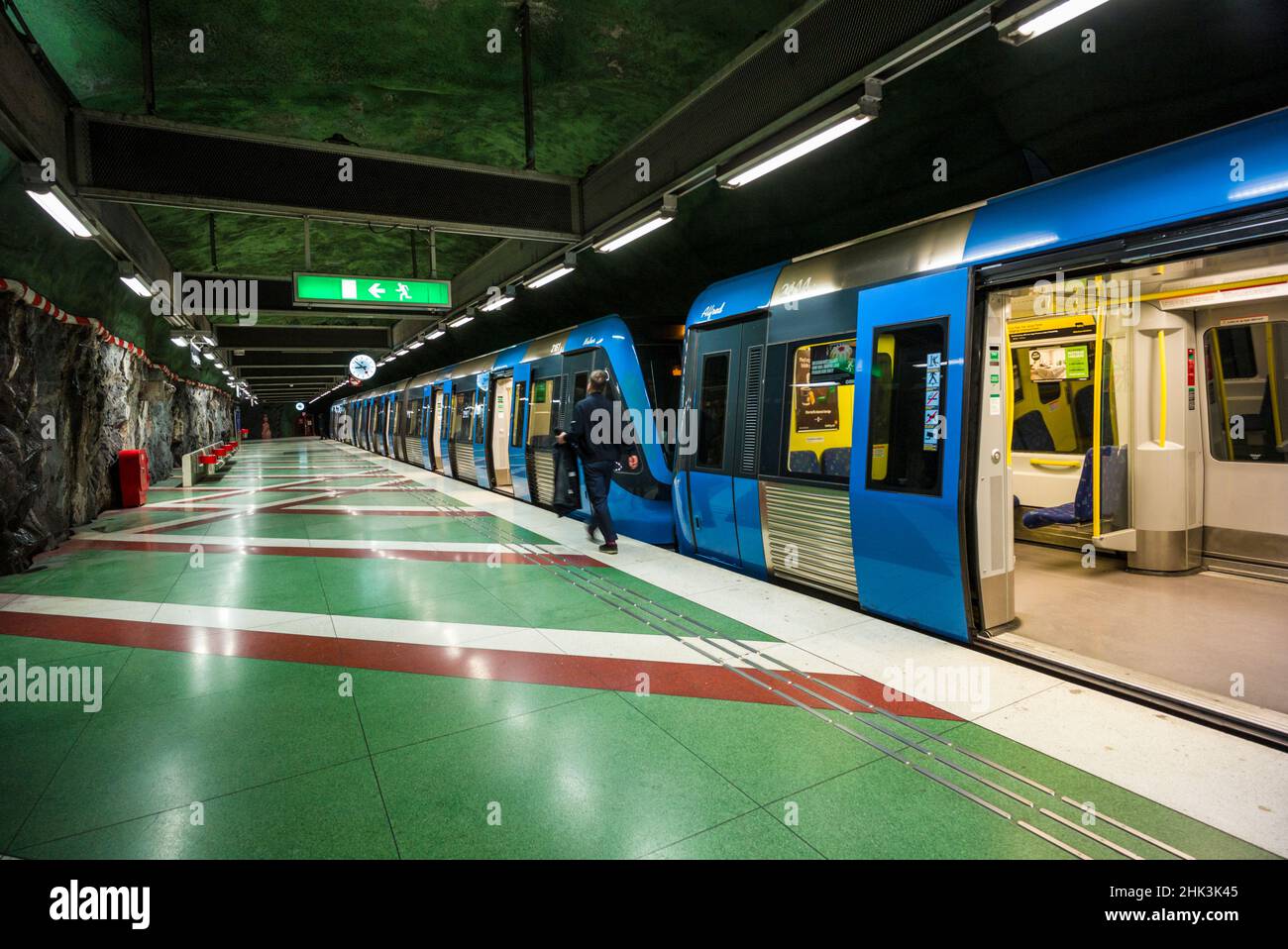 Métro Suède, Stockholm, Stockholm, Kungstradgarden Station Banque D'Images