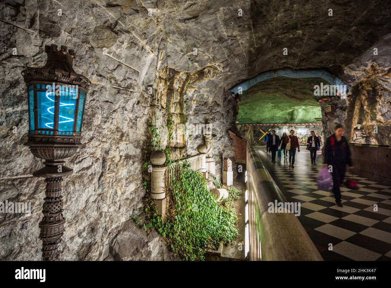 Métro Suède, Stockholm, Stockholm, Kungstradgarden Station Banque D'Images