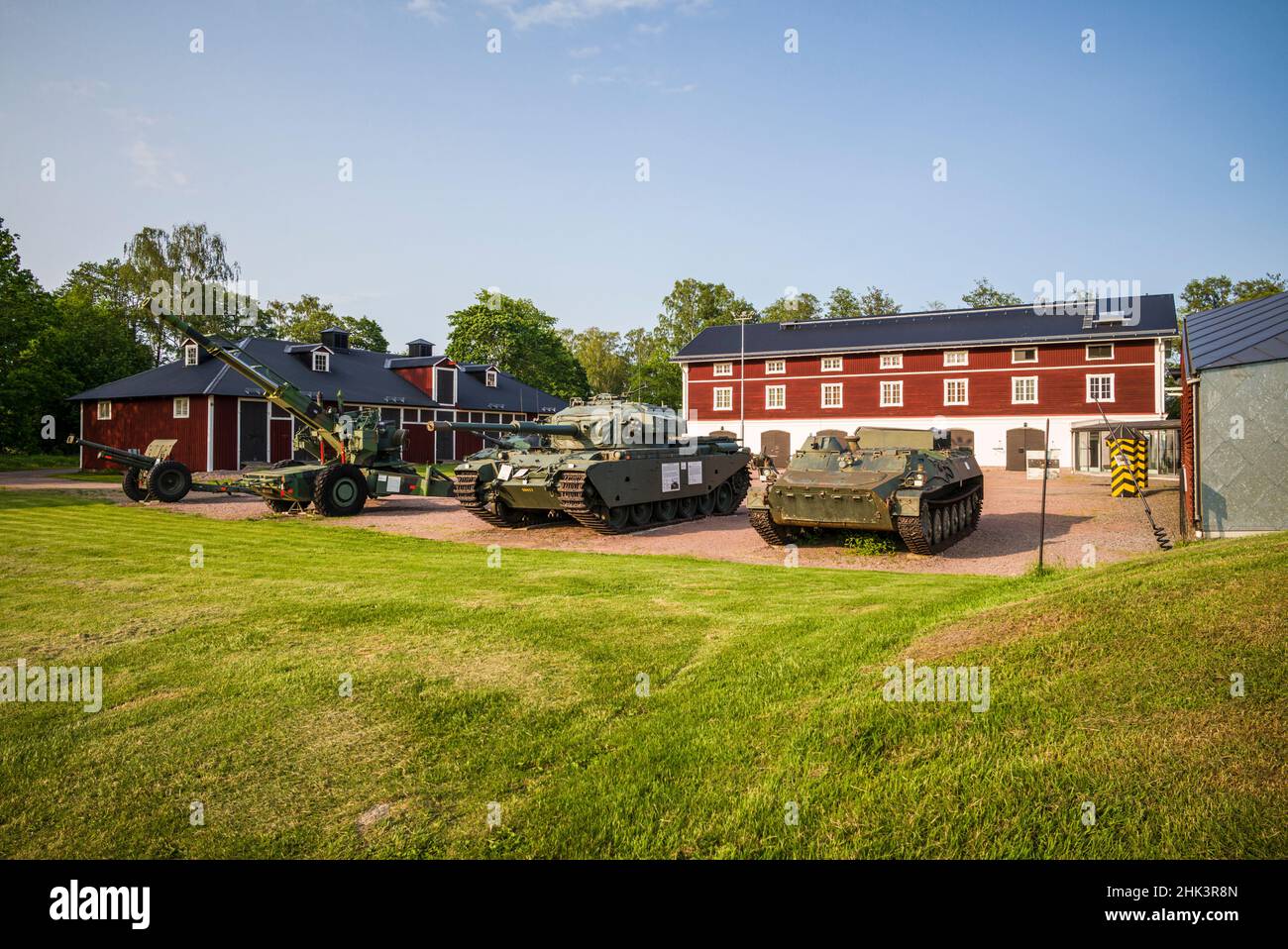 Suède, Varmland, Karlstad, Brigade Museum, musée militaire de l'époque de la Guerre froide, extérieur Banque D'Images
