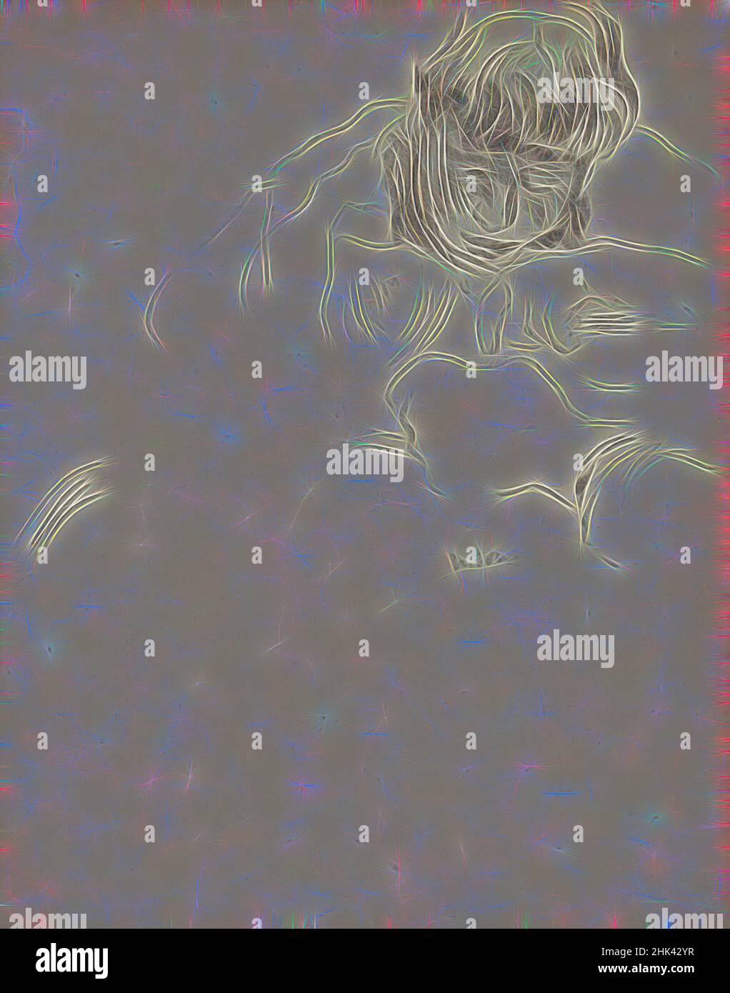 Inspiré par Girl, James Ensor, 1880, dessin, entre 1883 et 1886, art belge, réimaginé par Artotop. L'art classique réinventé avec une touche moderne. Conception de lumière chaleureuse et gaie, de luminosité et de rayonnement de lumière. La photographie s'inspire du surréalisme et du futurisme, embrassant l'énergie dynamique de la technologie moderne, du mouvement, de la vitesse et révolutionne la culture Banque D'Images