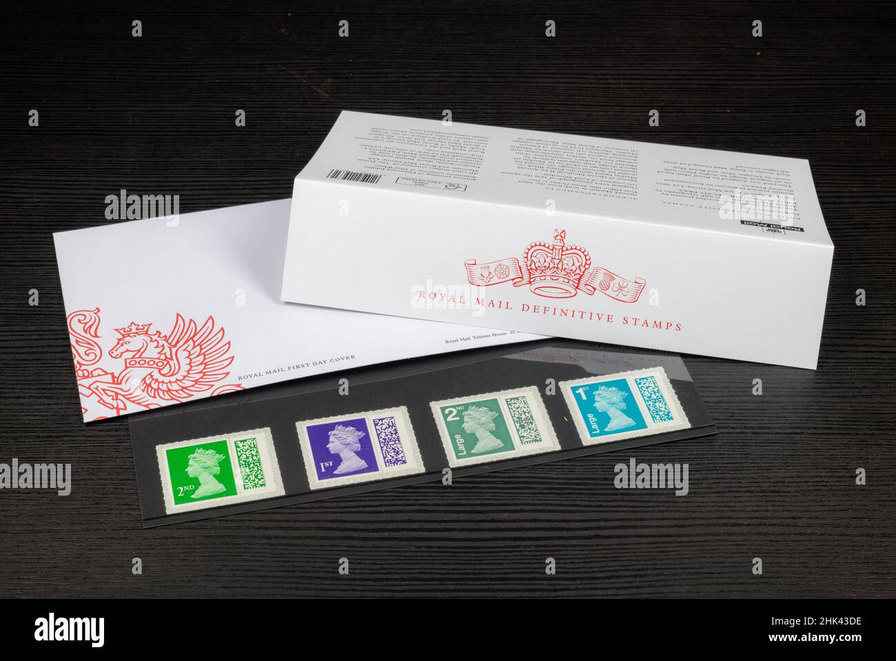 Torquay, Royaume-Uni.02 févr. 2022.Une nouvelle gamme de timbres-poste est disponible aujourd'hui au Royaume-Uni, la première à présenter des codes QR.Credit: Thomas Faull/Alamy Live News Banque D'Images