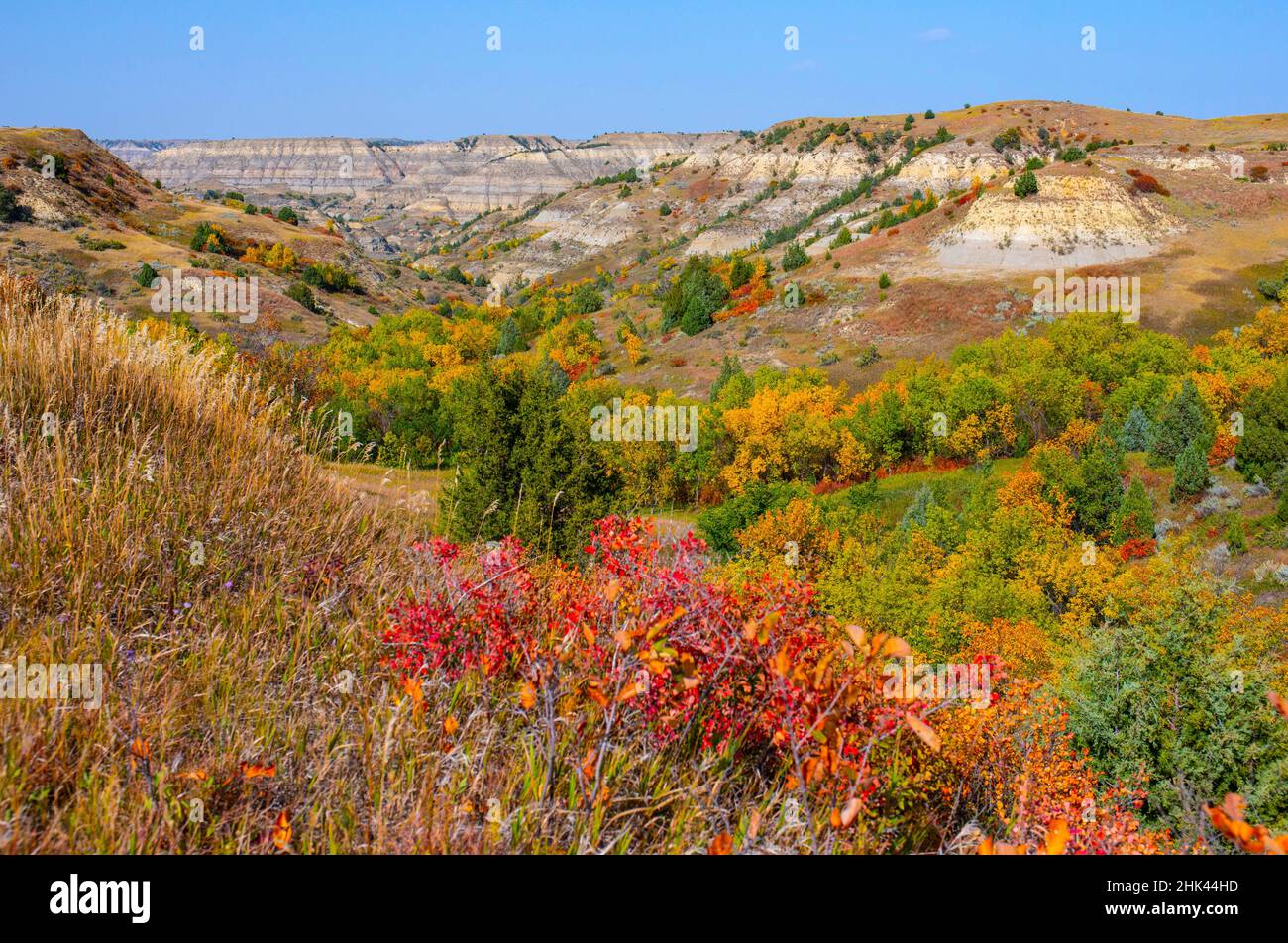 États-Unis, Dakota du Nord, Watford, Badlands Banque D'Images