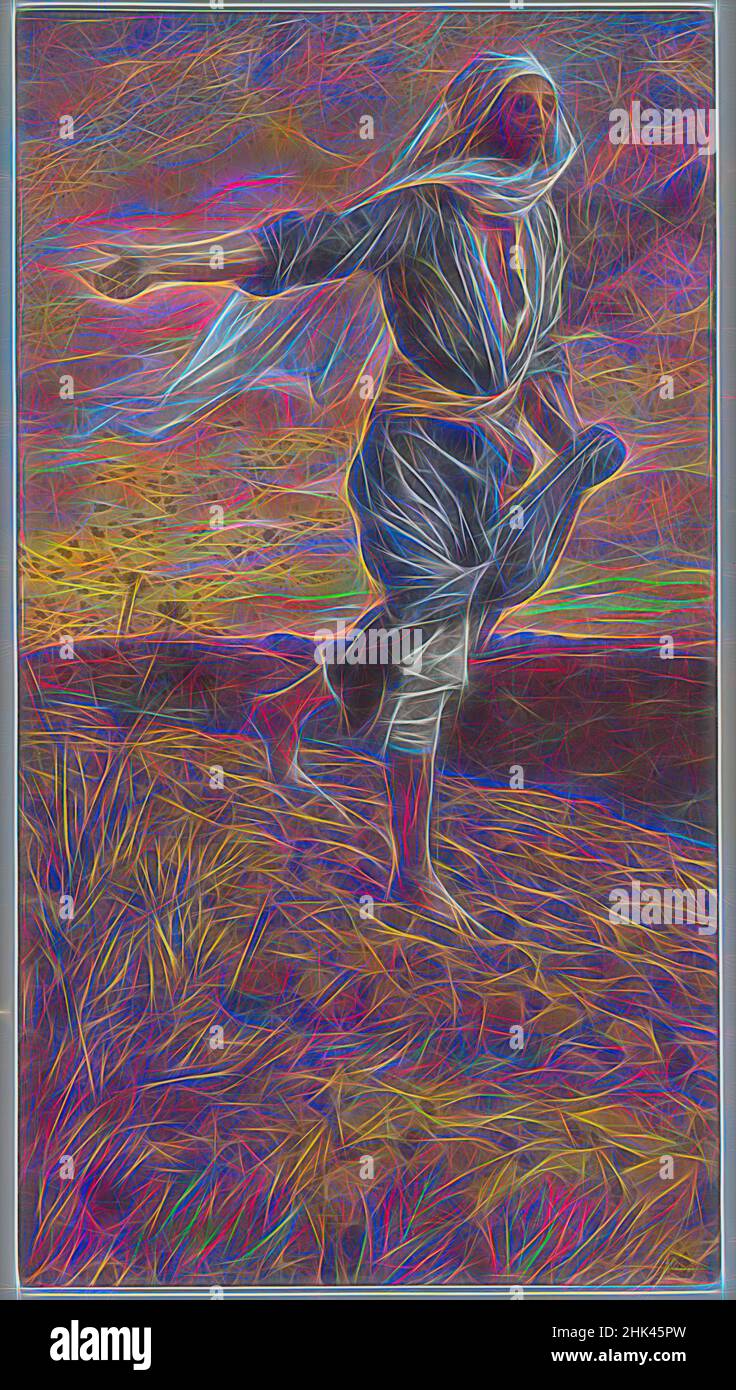 Inspiré par le Sower, le semeur, la vie de notre Seigneur Jésus-Christ, la vie de notre-Seigneur Jésus-Christ, James Tissot, Français, 1836-1902, aquarelle opaque sur graphite sur papier vélin gris, France, 1886-1894, image: 9 3/4 x 5 3/8 po, 24,8 x 13,7 cm, bible, biblique, bleu, christianisme, Européen, repensé par Artotop. L'art classique réinventé avec une touche moderne. Conception de lumière chaleureuse et gaie, de luminosité et de rayonnement de lumière. La photographie s'inspire du surréalisme et du futurisme, embrassant l'énergie dynamique de la technologie moderne, du mouvement, de la vitesse et révolutionne la culture Banque D'Images