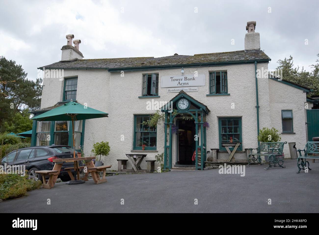 tower bank arms inn près du district du lac sawrey, cumbria, angleterre, royaume-uni Banque D'Images