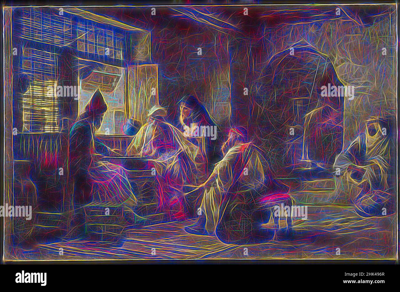 Inspiré par un jeu intéressant, Frederick Arthur Bridgman, américain, 1847-1928, huile sur toile, 1881, 37 3/16 x 57 11/16 po, 94,4 x 146,6 cm, 1881, american, american art, american oil, peinture américaine, un jeu intéressant, Beard, Bridgman, échecs, Créatif, exotique, Frederick Arthur Bridgman, jeu, repensé par Artotop. L'art classique réinventé avec une touche moderne. Conception de lumière chaleureuse et gaie, de luminosité et de rayonnement de lumière. La photographie s'inspire du surréalisme et du futurisme, embrassant l'énergie dynamique de la technologie moderne, du mouvement, de la vitesse et révolutionne la culture Banque D'Images